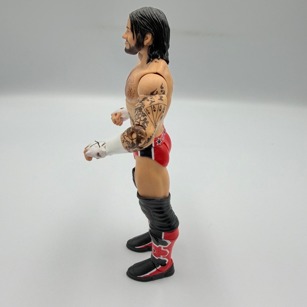 Mattel WWE CM Punk Action Figure 2010 Red Black Ring Gear Tattoos Straight Edge - Picture 5 of 7